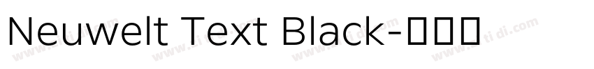 Neuwelt Text Black字体转换